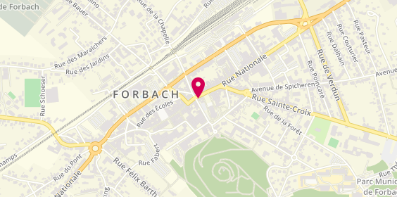 Plan de ACORIS Mutuelles Forbach, 90 Rue Nationale, 57600 Forbach