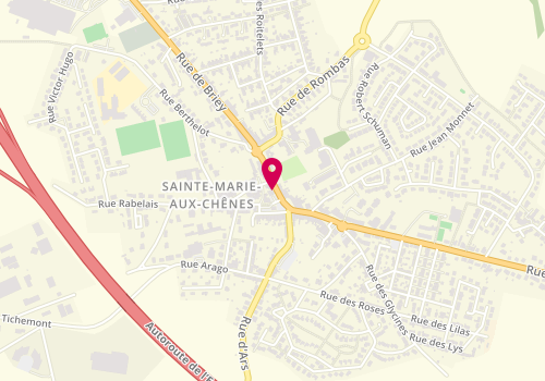 Plan de Caisse d'Epargne Sainte Marie aux Chenes, 4 Bis place de la République, 57255 Sainte-Marie-aux-Chênes