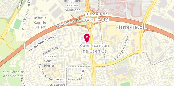Plan de Macif, 45 avenue de la Côte de Nacre, 14000 Caen
