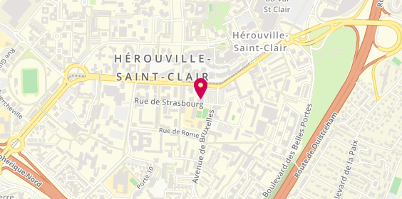 Plan de Assu2000, place du Café des Images, 14200 Hérouville-Saint-Clair