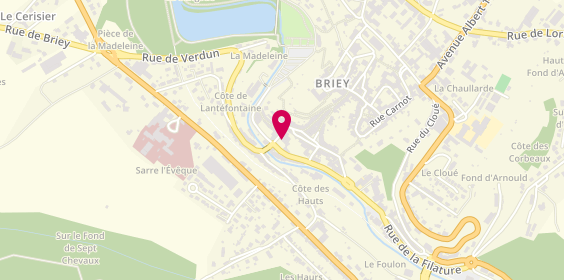 Plan de Aréas Assurances, 3 place Thiers, 54150 Val-de-Briey