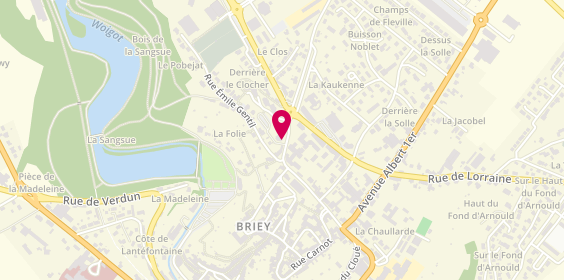 Plan de Caisse d'Epargne, 5 avenue Albert de Briey, 54150 Val-de-Briey