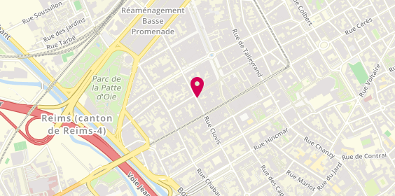 Plan de Allianz Assurance REIMS - Romuald MASSENAT, 14 Rue Jeanne-d'Arc, 51100 Reims