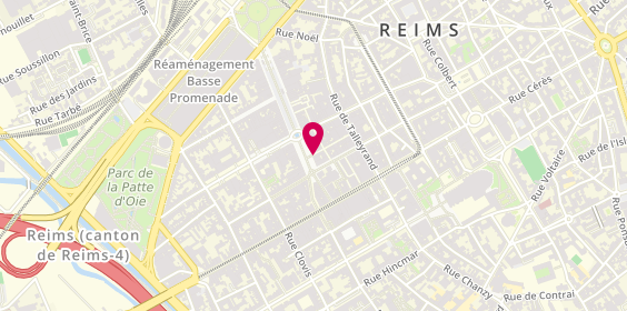 Plan de AESIO mutuelle, 12 place Drouet d'Erlon, 51100 Reims