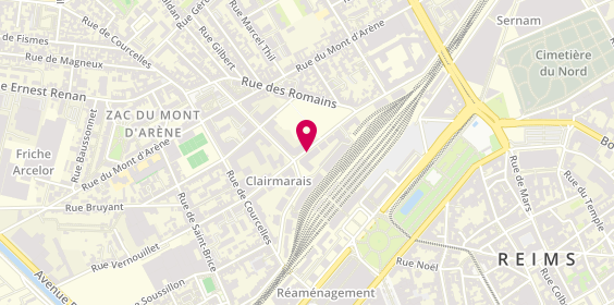 Plan de GMF Assurances REIMS, 15 Rue Edouard Mignot, 51100 Reims