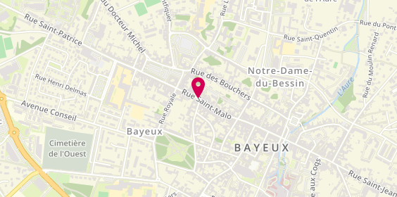Plan de Caisse d'Epargne Bayeux, 59 Rue Saint-Malo, 14400 Bayeux