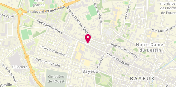 Plan de MAAF Assurances BAYEUX, 12 Rue Saint-Patrice, 14400 Bayeux
