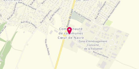 Plan de AXA Assurance et Banque Arnaud JARDIN, 3 Rue Jean Perrin, 14440 Douvres-la-Délivrande