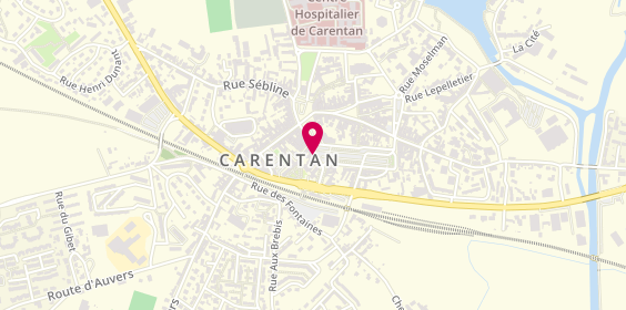 Plan de Caisse d'Epargne Carentan, 22-24 Rue du Dr Caillard, 50500 Carentan-les-Marais