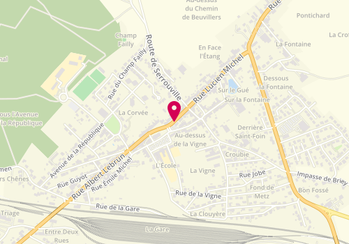 Plan de Groupama Grand Est, 2 Rue Lucien Michel, 54560 Audun-le-Roman