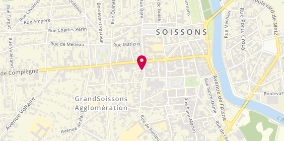 Plan de Assurance Agence Swisslife Soissons - Sabine HINZ, 9 Rue de la Buerie, 02200 Soissons