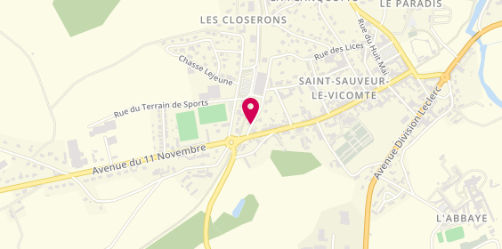 Plan de FOLLAIN Stéphane, 8 Avenue Senateur Foubert, 50390 Saint-Sauveur-le-Vicomte