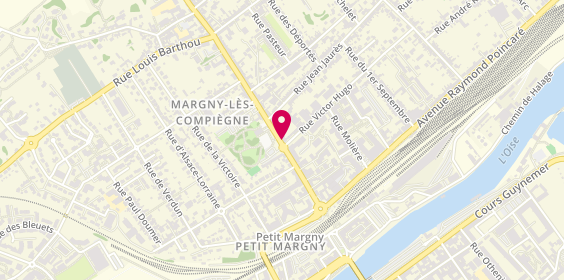 Plan de Agence Margny Les Compiegne, 50 avenue Octave Butin, 60280 Margny-lès-Compiègne