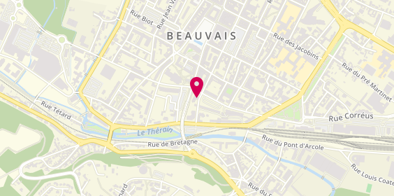 Plan de La Mutuelle Générale, 1 Rue du Pont de Paris, 60000 Beauvais