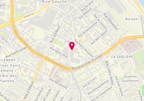Plan de Matmut Protection Juridique, 66 Rue de Sotteville, 76100 Rouen
