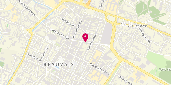 Plan de Allianz Assurance BEAUVAIS CENTRE - Christophe LIBBRECHT, 14 Rue Jeanne d'Arc, 60008 Beauvais