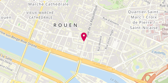 Plan de Agence LMDE Rouen, 23 Rue de la République, 76000 Rouen