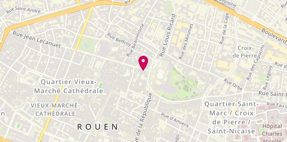 Plan de Allianz Assurance ROUEN HOTEL DE VILLE - de HEINZELIN-MIGNOT, 1 Rue Jean Lecanuet, 76000 Rouen