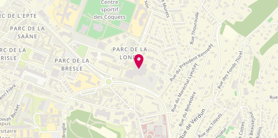 Plan de AXA Assurance et Banque GARDES Philippe, 2 place des Coquets, 76130 Mont-Saint-Aignan