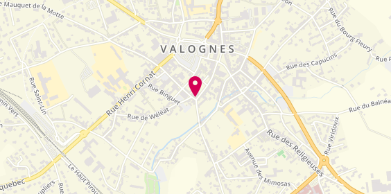 Plan de Allianz VALOGNES, 22 Rue de l'Église, 50700 Valognes