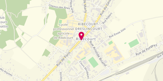 Plan de Agence Ribecourt, 115 Rue de Paris, 60170 Ribécourt-Dreslincourt