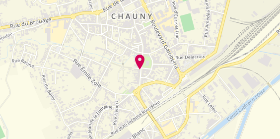 Plan de Allianz Assurance CHAUNY - Paul-Damien CARETTE, 4 Rue de la Chaussée, 02300 Chauny