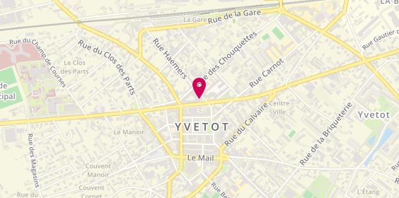 Plan de MAAF Assurances YVETOT, 2 avenue du Général Leclerc, 76190 Yvetot