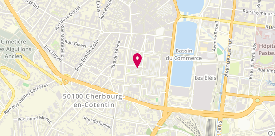 Plan de Allianz, 3 Ter Rue Paul Doumer, 50100 Cherbourg-en-Cotentin