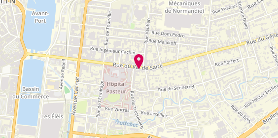 Plan de AXA Assurance et Banque François RENDU, 52 Rue du Val de Saire, 50100 Cherbourg-en-Cotentin