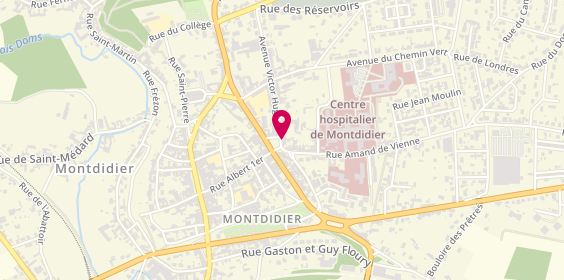 Plan de AXA Assurance et Banque LESPINASSE Andy, 1 place Faidherbe, 80500 Montdidier