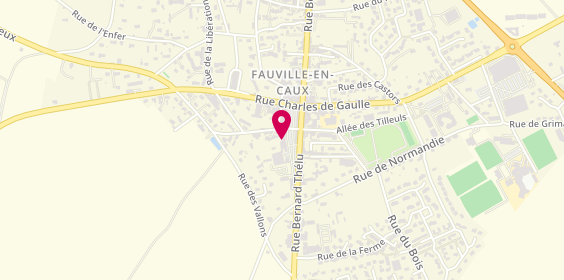 Plan de AXA Assurance et Banque Christian BARBARAY, 110 place Gaston Sanson, 76640 Terres-de-Caux