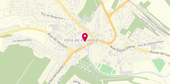 Plan de Agence Poix-De-Picardie, 8 Pl. De la République, 80290 Poix-de-Picardie