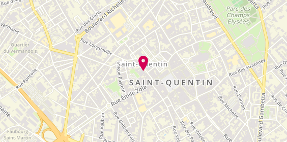 Plan de Agence St Quentin Administratif, 15 Rue Victor Basch, 02100 Saint-Quentin