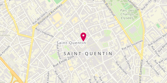 Plan de MAAF Assurances ST QUENTIN, 1 Rue de l'Arsenal, 02100 Saint-Quentin