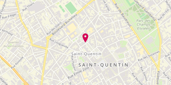Plan de Allianz, 19-21 Rue des Bouchers, 02100 Saint-Quentin