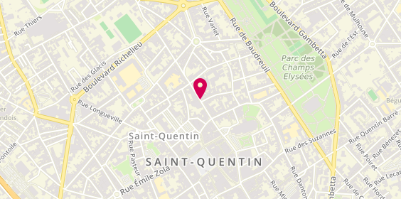 Plan de Ctre de Sante Dentaire, 30 Rue Raspail, 02100 Saint-Quentin