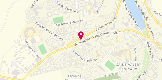 Plan de AXA Assurance et Banque Dupuis Caron, 78 Rue du Havre, 76460 Saint-Valery-en-Caux