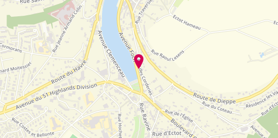 Plan de AXA France, 31 avenue Foch, 76460 Saint-Valery-en-Caux
