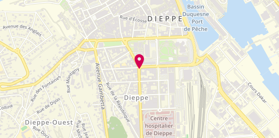 Plan de MAAF Assurances DIEPPE, 3 Rue Thiers, 76200 Dieppe