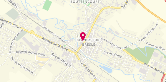 Plan de AXA Assurance et Banque POYER Stanislas, 36 grande Rue François Mitterand, 76340 Blangy-sur-Bresle