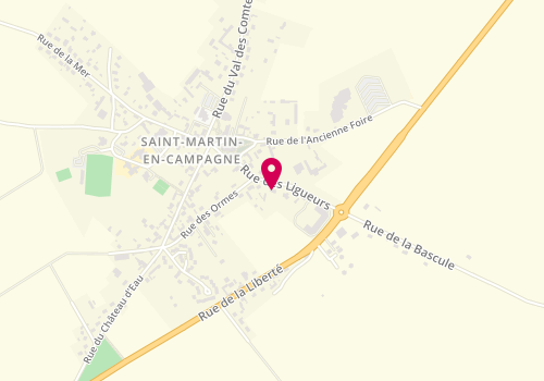 Plan de Spmg Fromentin / Poret, Saint Martin en Campagne Ligueurs, 76370 Petit-Caux