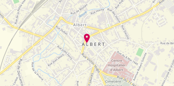 Plan de Caisse d'Epargne Albert, 7 place Emile Leturcq, 80300 Albert