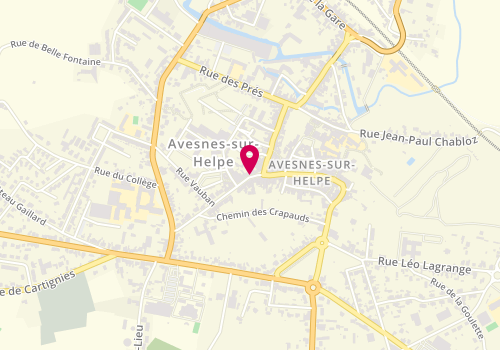 Plan de DEVIN Arnaud, 10 Rue Cambresienne, 59440 Avesnes-sur-Helpe