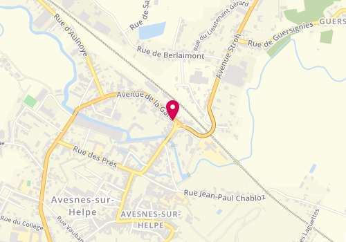 Plan de AXA Assurance et Banque DEGAIGNE Samuelle et Nicolas, 1 avenue de la Gare, 59440 Avesnes-sur-Helpe