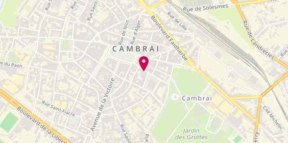 Plan de MAAF Assurances CAMBRAI, 22 C Rue du Maréchal de Lattre de Tassigny, 59400 Cambrai