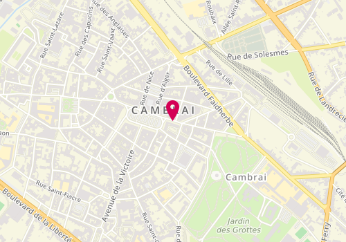 Plan de GMF Assurances CAMBRAI, 4 Rue du Général de Gaulle, 59400 Cambrai