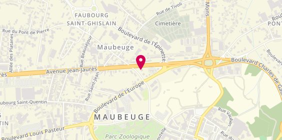 Plan de MAAF Assurances MAUBEUGE, 12 avenue de la Prte de Bavay, 59600 Maubeuge