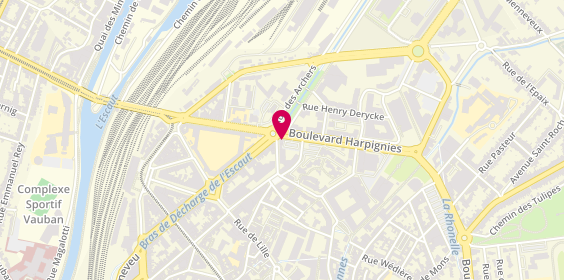 Plan de AXA Assurance et Banque Censier et Delcroix Zawiega, 2 Rue Davaine, 59300 Valenciennes