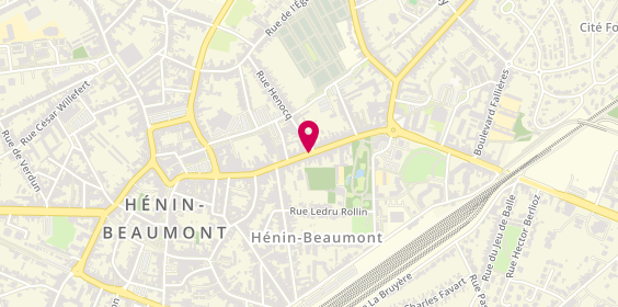 Plan de GMF Assurances HENIN-BEAUMONT, 264 Rue Élie Gruyelle, 62110 Hénin-Beaumont