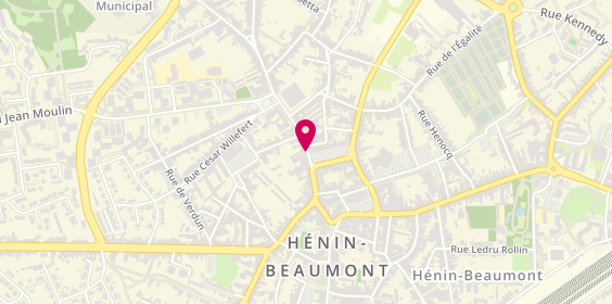 Plan de Agence d'Henin Beaumont Centre, 131 Rue de l'Abbaye, 62110 Hénin-Beaumont